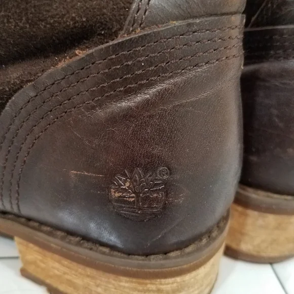 Timberland Bethel Heights Brown Leather Boots 6.5 - Picture 10 of 14